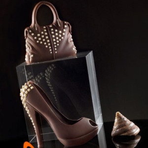 Silicone Shoe Heel Shoe Mould with 3D Metallic Colours, 13 x 5.7 x H 12.6 cm - Img 4