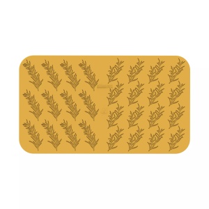 Silikomart NaturaE Rosemary Silicone Mould, 2 designs, 7.5–9.3 x 3.8–4.3 x H 0.15 cm, 28 cavities - Img 2