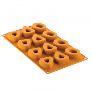 Silikomart Silicon mould NaturaE Milanese 5 x 5.2 x H 1.85 cm, 25 ml, 12 cavities - Img 3