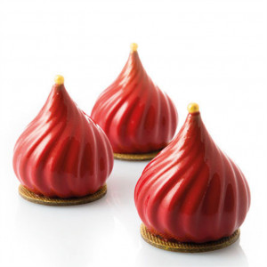 Smochina 3D, Ø6.7xH7.35cm - Силициева форма за монопорции, 5 кухини - Img 1