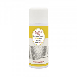 SPRAY VELVET - Жълт хранителен оцветител 400 мл