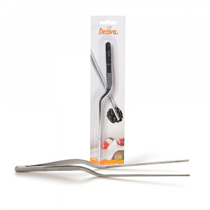 Stainless Steel Curved Tweezers Kitchen / Confectionery Decoration, L 21 cm