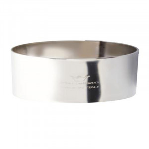 Stainless steel round Ø 24 x H 6 cm - Img 1