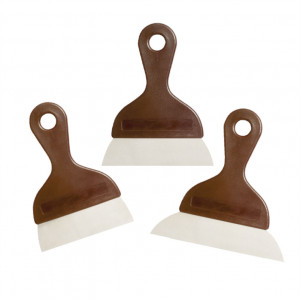 Stainless Steel Scraper with Plastic Handle, Blade 14 x 4 cm, H 20 cm - Img 4