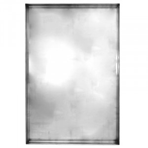 Stainless Steel Tray - 4 Edges, 60 x 40 x H 2 cm - Img 1