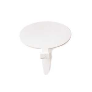 Suport Etichete Pret/Arome Material Plastic Alb, 11.3 x 6.3 x H 12 cm, Set 30 buc