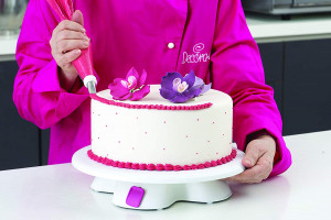 Suport Plastic Rotativ Decorare Tort R 32 x H 7 cm - Img 2