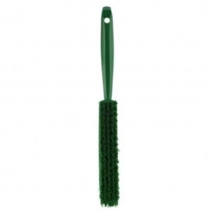 Synthetic bristle brush with handle Green colour, Temp. Max. 100°C, 33 x 3.5 cm - Img 2