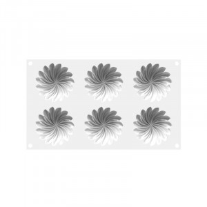 Szilikon Decor Top/Insertie mould Saint Honore Ø 7,6 x H 1,6 cm, 40 ml - Img 3