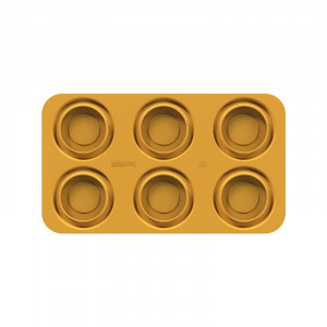 Szilikon forma Silikomart NaturaE csészealj Ø 11,5 x H 1,5 cm, 80 ml, 6 üreggel - Img 2
