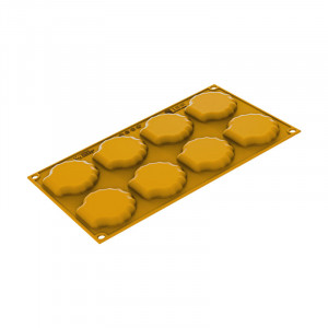 Szilikon forma Silikomart NaturaE Shell 7,2 x 6,5 x H 0,9 cm, 15 ml, 8 üreggel - Img 3