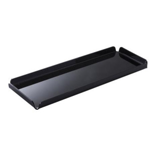 Tavita Margini Drepte, Plexiglas Negru, 41 x 15.5 x H 2 cm - Img 1