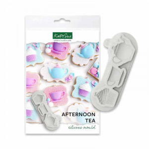 Tea Time Silicon Tea Time mould, 3 Subjects Ø 3.1 and 4.6 cm - Img 1