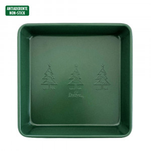 Tray Tray Top, Square Square Frying Tray, 24 x 24 x H 5 cm, Non-stick Metal - Img 2