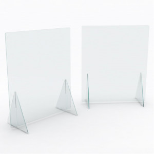 Windscreen Protection and Anti-Collision Straight Corners without Window, L80xH70xW30cm - Img 3