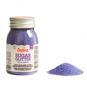 Zahar Glitterat Violet, 100 gr