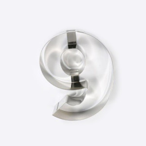 Клон от неръждаема стомана, 9 цифри, Ø20xH4cm - Img 2