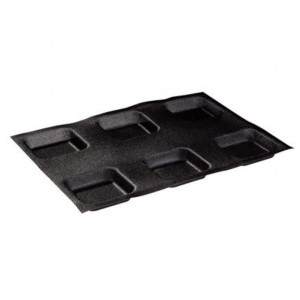 Микроперфориран силициев калъп 30x40cm, 6+6 квадратни кухини 8.5x8.5x8.5xH2cm, комплект 2 броя - Img 1