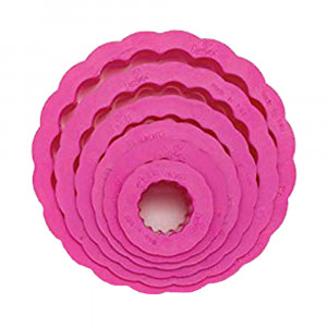 Пластмасови кръгли ножове за изрязване, R 1,5 - 8 x H 2,2 cm, комплект от 6 бр. - Img 2