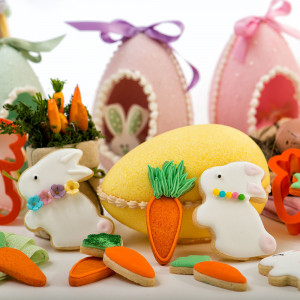 Пластмасови резачки Зайче и морков, R 9 x H 2,2 cm, 2 бр. - Img 2