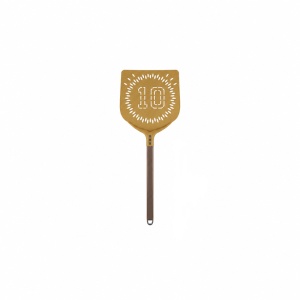 Професионална квадратна перфорирана лопата за пица модел 10 Gold, анодизиран алуминий, 36x36 cm, дръжка 30 cm