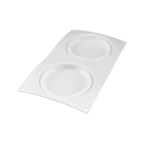 Силиконова кръгла форма Ø 12,2 x H 2 cm, 2 кухини x 235 ml - Img 4