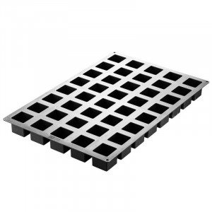 Силиконова форма за кубчета 5 x 5 x H 5 cm, 40 кухини, 122,5 ml (SQ081) - Img 3