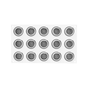 Силиконова форма Givre 30 Ø 4 x H 3 cm, 15 кухини x 30 ml - Img 3