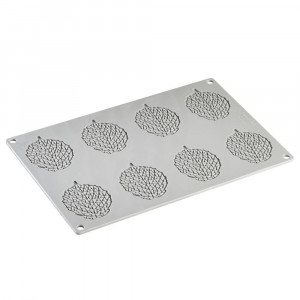 Силиконова форма Gourmand Leaves 7,3 x 5,5 x H 0,2 cm, 8 кухини - Img 2