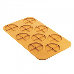 Силиконова форма NaturaE Cerc 4.0 Ø 10 x H 0,5 cm, 9 кухини - Img 2