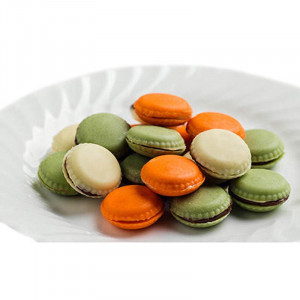 Силиконова форма Silikomart Praline Silikomart Macaron Ø 3 x H 0,7 cm, 7,5 ml, 15 кухини (SCG21) - Img 2