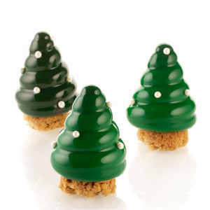 Силиконова 3D матрица Brad Ø 6 x H 7 cm, 6 кухини x 100 ml - Img 8
