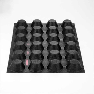 Силиконов калъп Fiberform 60x40cm 24 cav. Мъфин Ø 8 x H 4 cm, 110 ml - Img 3