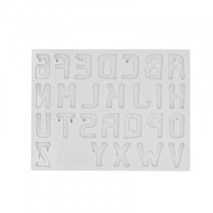 Силиконов калъп Ice Alphabet H 2,4 cm - Img 2