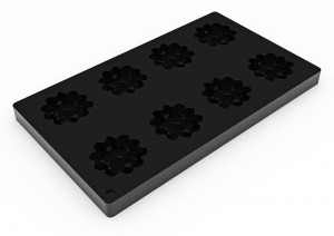 Силиконов калъп TOP Hazel Mini Ø 6 x H 1,8 cm, 8 кухини, 30 ml - Img 2