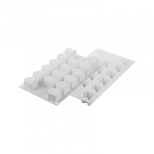 Силиконов пъзел с форма 4,2 x 3,4 x H 2,8 cm, 16 кухини + резец, 30 ml - Img 4