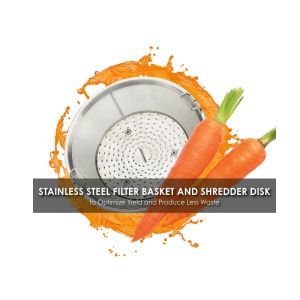 Сокоизстисквачка за плодове и зеленчуци Waring WJX90XE, 1000W, 11L - Img 6