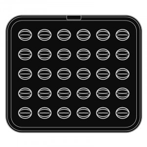 Форма Cookmatic Модел 5 с назъбен профил, 3,9 x 3,3 x H 1,7 cm, 30 кухини - Img 4