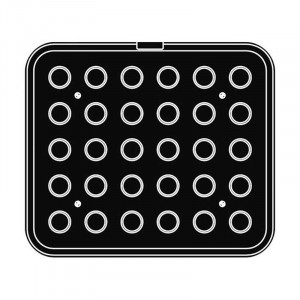 Форма Cookmatic Cookmatic Model 9 Profil Neted, Ø 2,8 - 3,3 x H 2 cm, 30 кухини - Img 3