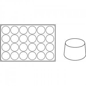 Форма Pavoflex 60x40cm Мъфини Ø8,5xh5cm, 24 кухини, 235 ml - Img 2