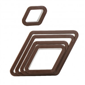 Фрези Romb пластмасови, R 2,5 - 8 x H 2,2 cm, комплект от 5 бр. - Img 1