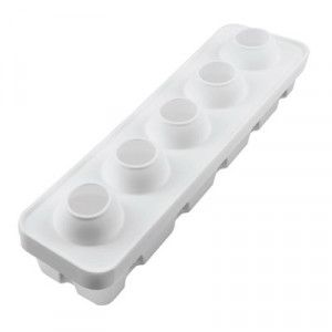 3D Para/Avocado, 6x5.5xx5.5xH7.6cm - Silicon Monoportii mould, 5 cavities - Img 3