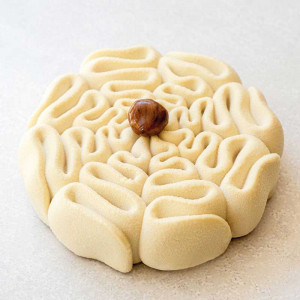 3D Silicon Cake Tin 3D Dentelle Ø 18 x H 5 cm, 1000 ml