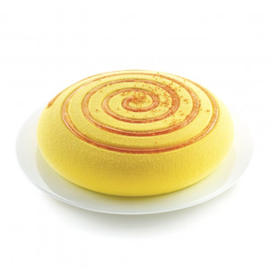 3D Silicone Cake Tin 3D Spiral Ø 22 x H 5.7 cm, 1680 ml - Img 1