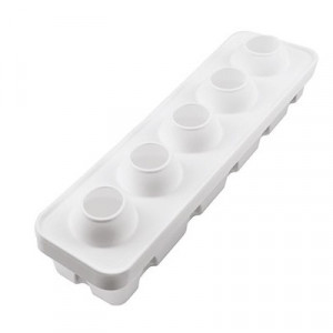 Aluna/Coconut Coconut 3D, Ø5.9xH6.2cm - Silicone mould Single-portion, 5 cavities - Img 5