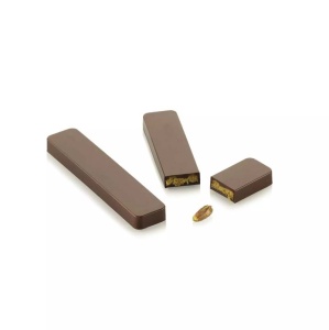 Baton Ciocolata 12 x 2.5 x H 1 cm - Matrita Policarbonat Baton, 8 cavitati, 29 gr