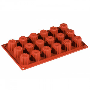 Bordeaux-i szilikon forma Ø3.5xh3.5cm, 18 üreggel