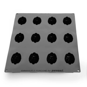 Cacao 3D, 9,6 x 5,5 x magasság 4,5 cm – Forcone Monoportii szilikon forma, 12 üreg x 120 ml - Img 3