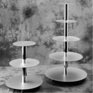 Cake Stand 7 Shelves, Stainless Steel/Aluminium, Ø 50 x H 103 cm - Img 2