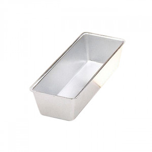 Chec Tray, Cozonac Flared Edges, 26 x 10 x H 7.3 cm , Aluminium, Aluminium, Deep Drawn